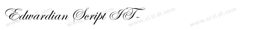 Edwardian Script IT字体转换